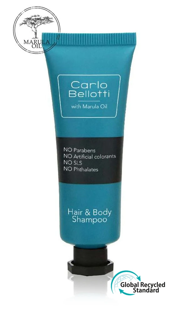 Haar- und Körpershampoo in der Tube, 30 ml, Carlo Bellotti