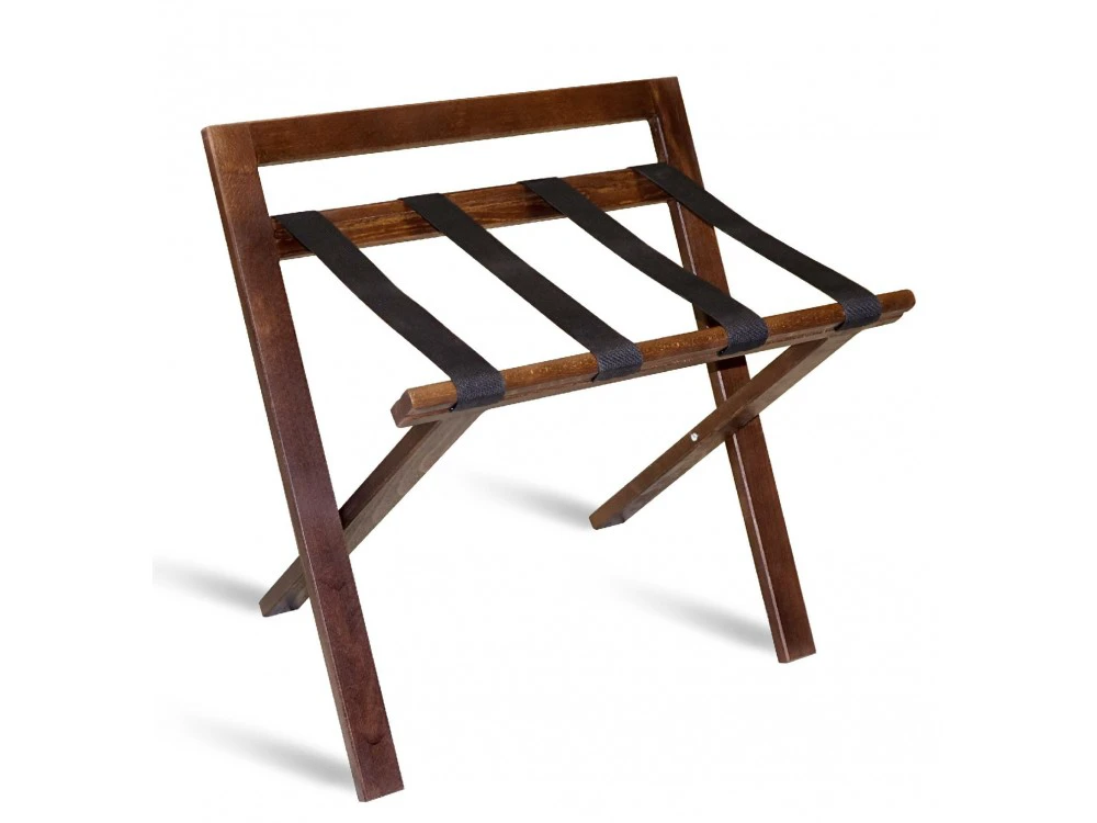 Gepäckträger WOOD PLUS mit Rückenlehne, nussbaum