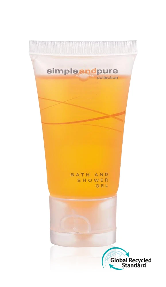 Bade- und Duschgel in der Tube, 30 ml, Simple and Pure