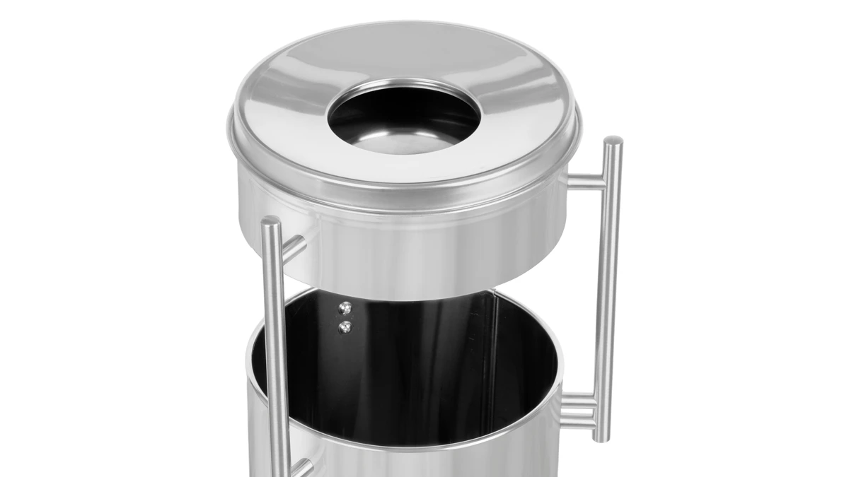 Mülleimer mit Aschenbecher Prestige Pillar
