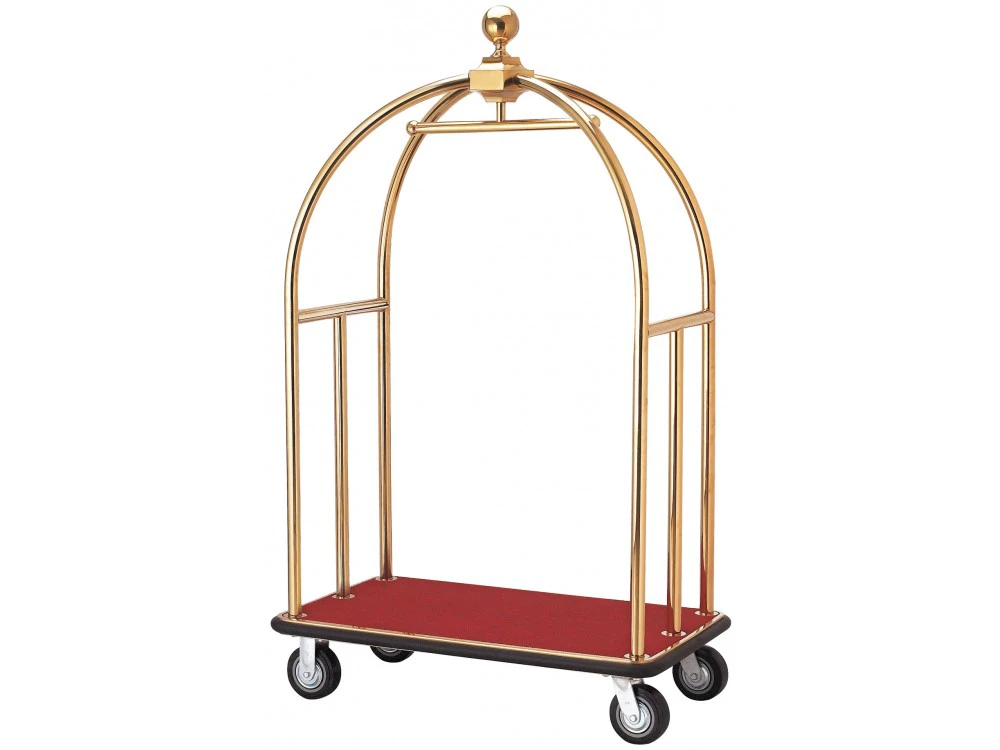 Gepäcktrolley, Titanium Gold, roter Teppich