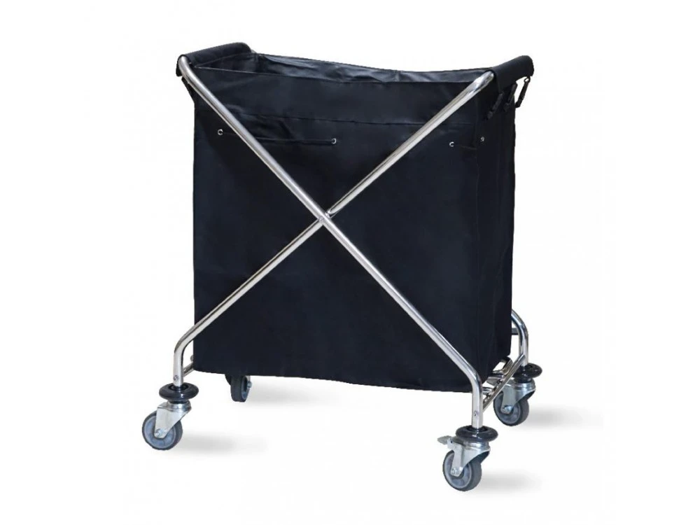 Wäschewagen mit schwarzer Sack