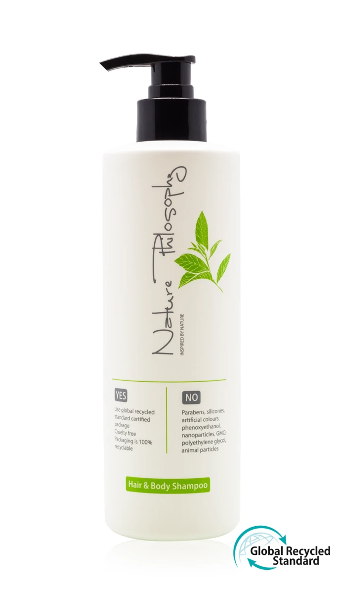 Haar- & Körpershampoo, Pumpspender, 450 ml, Nature Philosophy