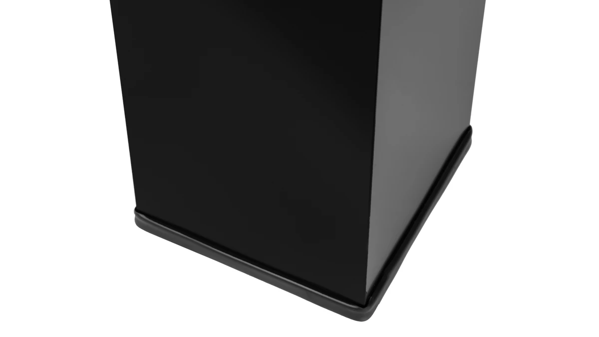 Mülleimer mit Aschenbecher Mirage, schwarz