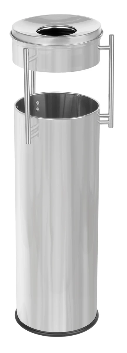 Mülleimer mit Aschenbecher Prestige Pillar