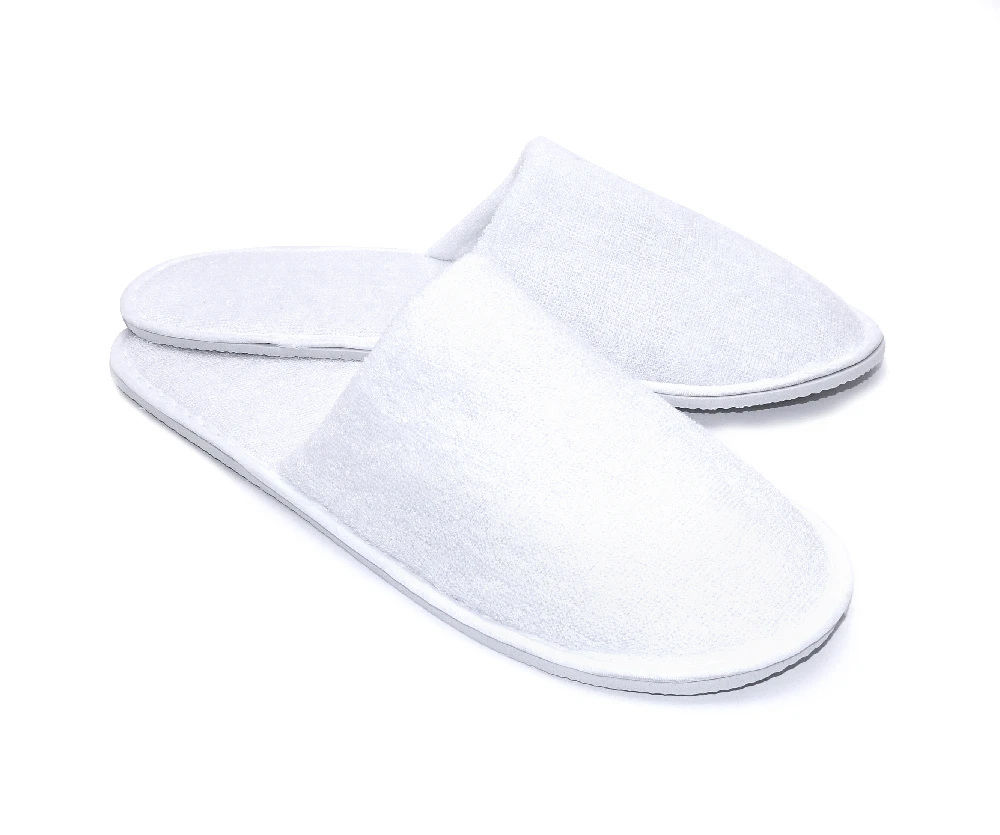 Frotteepantoffeln mit geschlossener Spitze, 30 cm