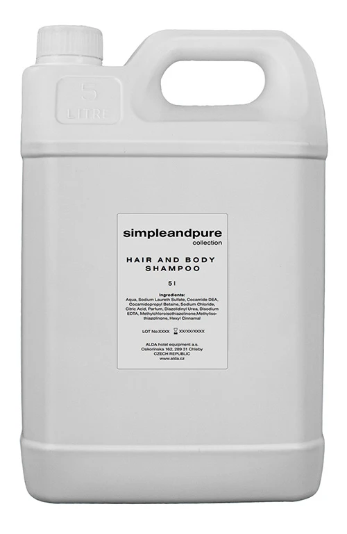 Haar- & Körpershampoo, Nachfüllpackung für PS, 5l-Kanister, Simple and Pure