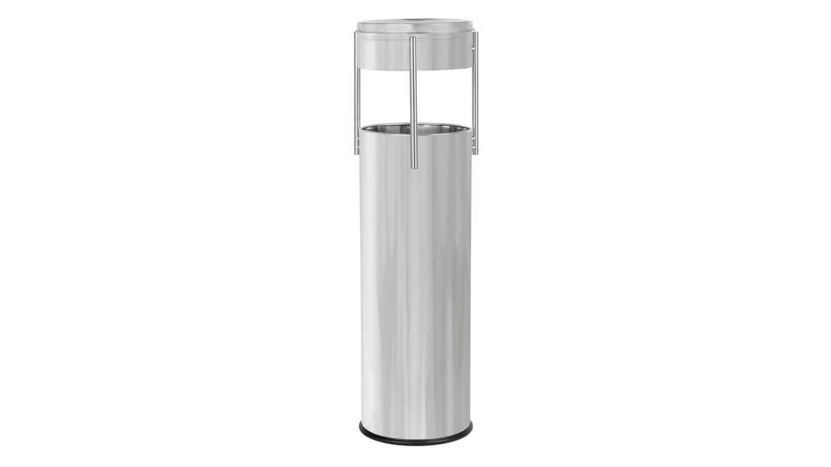 Mülleimer mit Aschenbecher Prestige Pillar