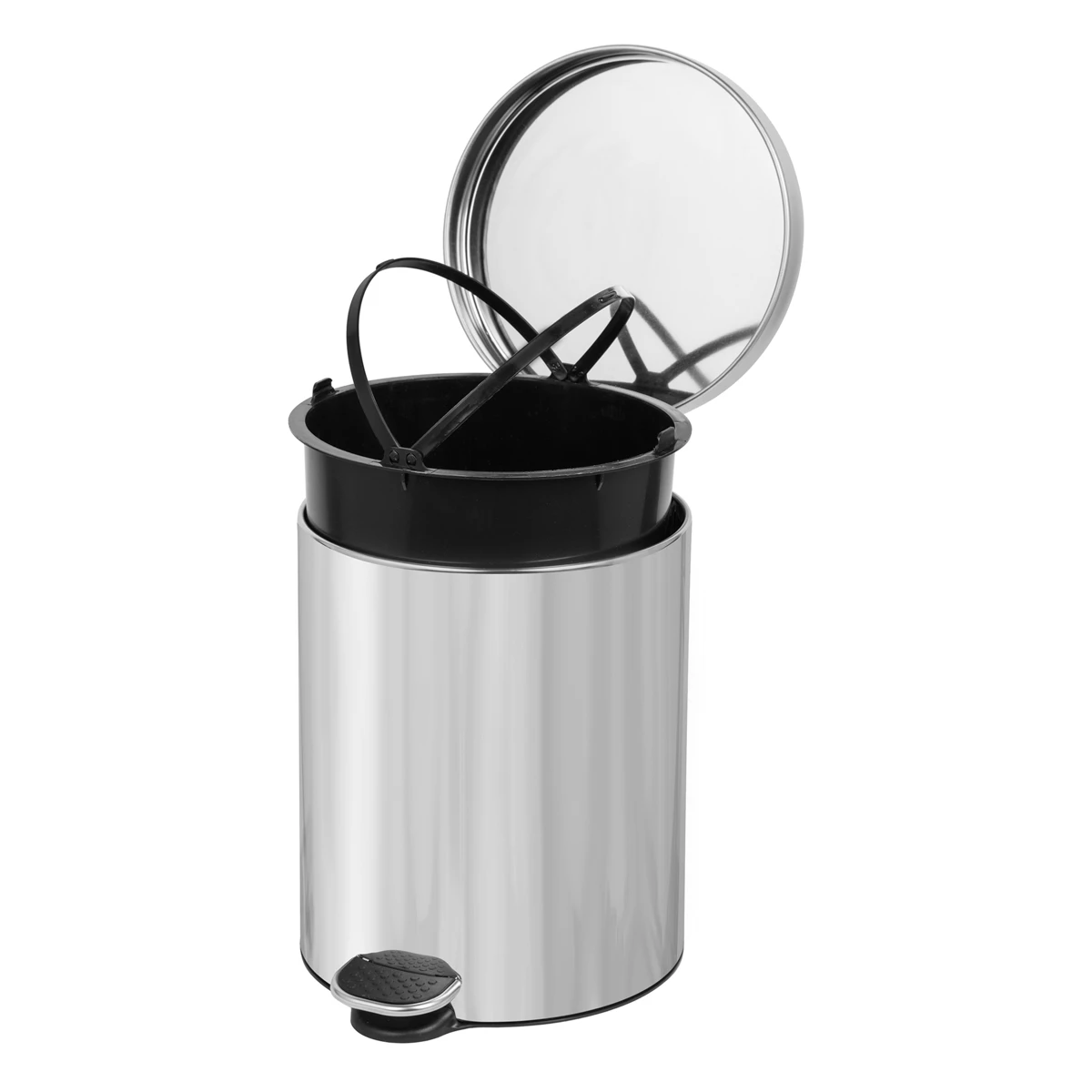Treteimer, Edelstahl glänzend, 5 l